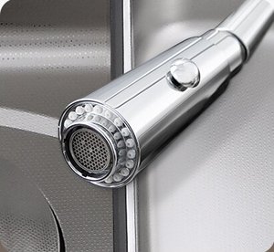 Matte Black Nano Stainless Steel Workstation Kitchen Sink with Hidden Cover and Pull Down Sprayer - Product Image 5