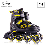 PAPAISON Patins à roulettes en ligne réglables pour l'extérieur avec roues en PU lumineuses, chaussures respirantes durables et châssis en aluminium