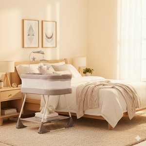 Cuna Mecedora Multiusos para Bebé, Cuna Mecedora para Varios Habitaciones, Cuna Mecedora para Junto a la Cama, Precio al por Mayor - Product Image 5