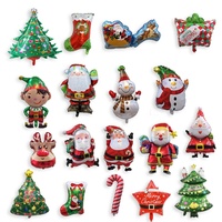 Ballon en aluminium en forme de couronne de Noël pour la décoration de fête de Noël, mur, fenêtre, maison, vacances