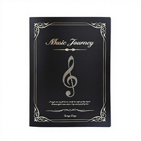 Porte-partitions A4 avec pochettes de classement en PP/plastique colorées pour musiciens, organisateur pour performance et pratique d'instruments