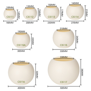 Macetas Esféricas de Plástico Nórdicas de Varios Tamaños, <span class=keywords><strong>Modernas</strong></span>, Decorativas, para Plantas Artificiales, Venta al Por Mayor del Fabricante - Product Image 4