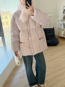 Écharpe en fourrure <span class=keywords><strong>de</strong></span> renard coréen, manteau classique, couleur personnalisée, 90% <span class=keywords><strong>duvet</strong></span> <span class=keywords><strong>d</strong></span>'<span class=keywords><strong>oie</strong></span> blanc et <span class=keywords><strong>doudoune</strong></span> - Product Image 2