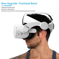 Ikat Kepala Headset VR Baru 2022 Ikat Kepala Pengganti Tali Kepala VR Yang Dapat Disesuaikan untuk Oculus Quest 2 Tutup Pelindung