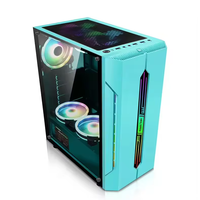 Boîtier d'ordinateur de bureau RGB ATX Full Tower Gaming PC Cabinet Stock Desktop