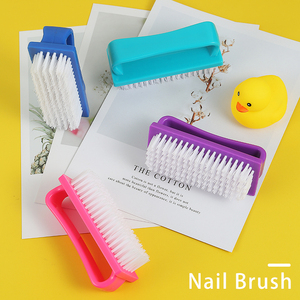 Nail Brush Nail Nail Brush Design Hot Selling Multifunction Nail Brush Cleaner Plastic Handle Pink Nail Dust Brush