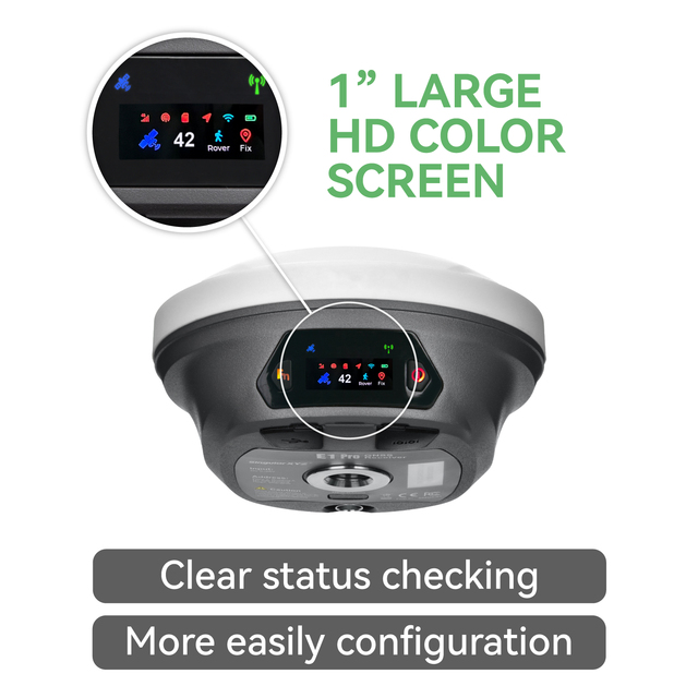 SingularXYZ E1 Pro RTK Receiver GNSS Survey Tripod Kit ±2.5cm Accuracy Geospatial Mapping Equipment