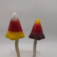 Figurine en céramique de champignon de jardin, piquet de plantes décoratives, accessoires ornementaux de pelouse pour l'extérieur