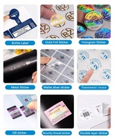 Étiquettes holographiques anti-contrefaçon personnalisées en feuilles, autocollants PET holographiques à gratter, feuilles avec pelliculage brillant