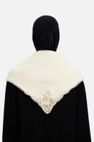 Vente en gros MERRACHI Foulard carré bandana à bord picoté, grande taille, en viscose premium, élégant et luxueux