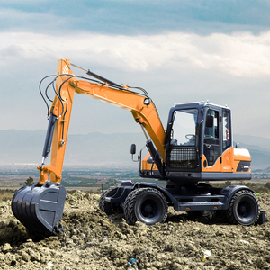 48kW HWL90 8T Wheel Excavator with Wood Grapple