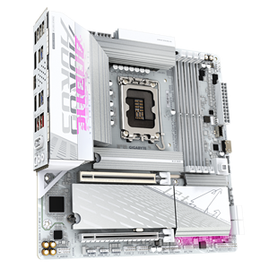 Carte mère Intel B860 LGA1851, compatible avec les processeurs Intel Ultra, B860M AORUS ELITE WIFI6E, couleur blanc glace, DDR5, Micro-ATX - Product Image 3