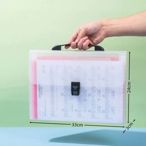 Carpeta Acordeón Portátil de Alta Calidad, A4, Multicapa, Gran Capacidad, Bolsa para Documentos, Organizador de Clasificación de PP, Logotipo Personalizado - Product Image 4