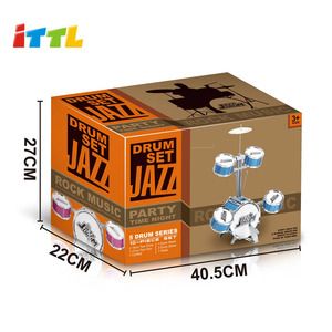 Batería Electrónica de Plástico de Alta Calidad para Niños, Juguete Musical, Set Grande para Actuaciones de Jazz - Product Image 2