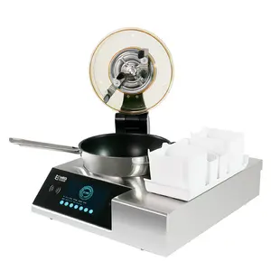 Megcook máquina de fritura automática 4400w, máquina de processamento automático de alimentos