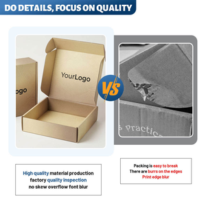 Caja de Envío de Cartón Corrugado de Buena Calidad, Caja de Correo de Papel Reciclable con Impresión Offset OEM - Product Image 2