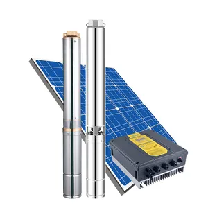 LARENS 4 Inch 4Inch Deep Well Pompe A Eau 1100W 1.5 Hp Submersible Solar Water Pump 120 Meters Head