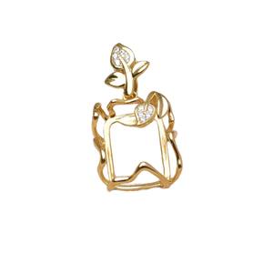 S925 <b>Silver</b> DIY Accessories 12*16mm Baroque Set Hollow Base Rose Square Shape 3mm 6mm Size Pearl <b>Beads</b> for Jewelry Making 6095 - Product Image 5