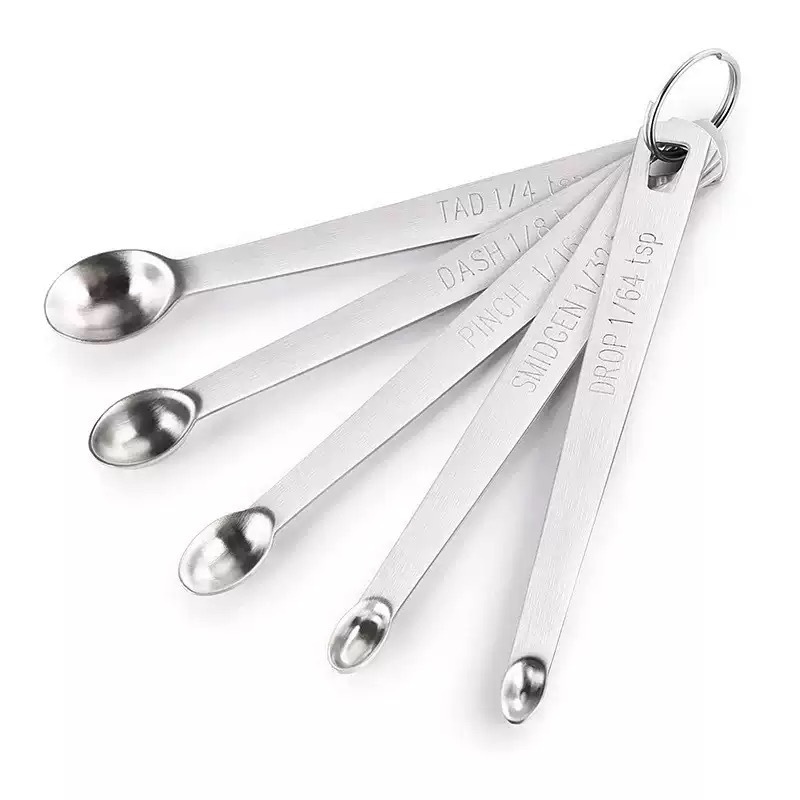 Small size five-piece set-measuring spoons [Stainless steel]