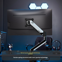 Support d'ordinateur ergonomique à suspension mécanique avec angle d'inclinaison réglable, support d'écran à bras unique