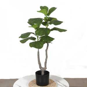 ต้นไม้ปลอมสีเขียวติดพื้นสำหรับห้องนั่งเล่นในบ้าน - Product Image 6