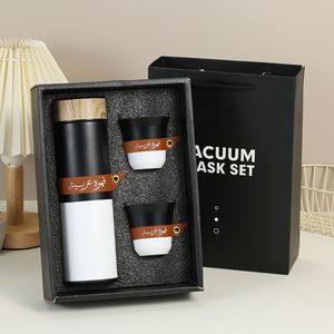 Juego de Termo de Acero Inoxidable de Lujo al por Mayor, Personalizado con Impresión UV, para Regalo Corporativo, Empresarial, Navidad, Año Nuevo - Product Image 4