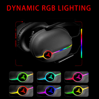 Headset RGB Berkabel Kontrol Headphone Headset Game OEM Kustom Grosir Headset Dengan Mikrofon