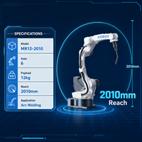 Robot de Soldadura TIG Industrial de 6 Ejes y Largo Alcance (2010 mm), Modelo MR12-2010, para la Industria Solar y la Fabricación de Metales en la Construcción
