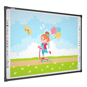 Dual OS 13MP Camera 86 Inch 4K LED Pen Finger Touchscreen Smart Board Interactive <b>Whiteboard</b> Flat Panel Education OEM - Product Image 4