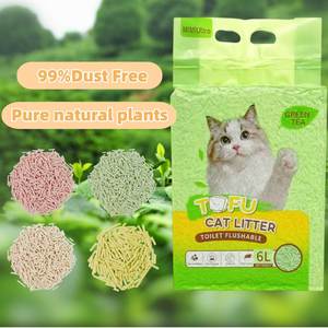 100% Pure Natural Ingredients Dust Free Clumping Tofu Cat <b>Sand</b> - Product Image 1