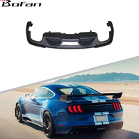 Usine PP matériel brillant noir Kit de carrosserie GT350 Style pare-chocs de voiture lèvre de diffuseur arrière pour Mustang 2018-2022