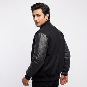 High Quality Custom Wool Letterman Varsity <b>Jackets</b> Winter Front Custom Chenille Embroidery Patch Collage <b>Baseball</b> <b>Jackets</b> <b>Men</b> - Product Image 1