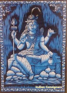 ผ้าแขวนผนังลายพระศิวะ งานฝีมือ ตกแต่งบ้าน ผ้าปูโต๊ะสวยงาม จากผู้ส่งสินค้าชาวอินเดีย - Product Image 4