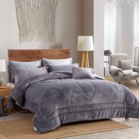 Fabrication en gros de parures de couette en flanelle avec motif en relief 3D en polyester pour un usage domestique
