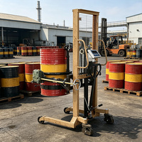Lève-fût en acier de 55 gallons et inclinateur hydraulique manuel de 450 kg pour transfert de liquides