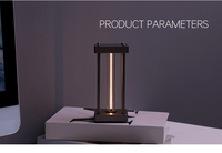 Lampe de chevet moderne en métal avec LED, lampe de table de luxe, rechargeable, commande tactile, lumière d'ambiance, décoration intérieure