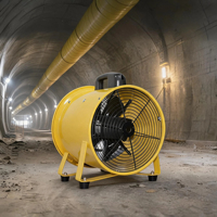Tragbarer Außenrotor-Axialventilator 8 Zoll 10 Zoll AC 220V-240V Eisenflügel Abluftventilator