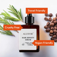 Sérum Capillaire et Cuir Chevelu à la Caféine et au Romarin Marque Blanche, Soin Naturel Anti-Chute et Croissance pour Hommes et Femmes