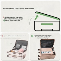 Maleta con Ruedas Giratorias, Estructura de Aluminio Resistente, Diseño Personalizado, Material de PC, Equipaje de Viaje de Lujo, Precio al por Mayor