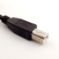 Câble de scanner/imprimante Micro-USB Type C mâle vers USB Type B 5A à charge rapide, conducteur en cuivre pur, blindage tressé, gaine en PVC