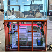 Aquarium pour Poissons Vivants de 500 Gallons avec Pompe de Filtration et Verre à Faible Teneur en Fer pour Aquariums d'Eau Douce Domestiques et Accessoires