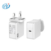 Vente directe d'usine UK PD 65W charge rapide Type C Port 65W PD Chargeur pour téléphone portable et tablette