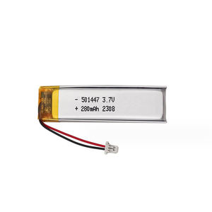 501447 <span class=keywords><strong>3</strong></span>,7 В 280 мАч перезаряжаемая литий-ионная полимерная Lipo батарея - Product Image 1