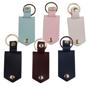 Porte-clés mini album photo familial vierges pour sublimation en cuir PU, porte-clés photo vierges pour sublimation en cuir - Product Image 1