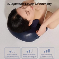 Neues Elektrisches Nacken-Schulter-Massagekissen mit Knet- und Druckfunktionen Shiatsu-Vibrationsfunktionen für Zuhause und Auto