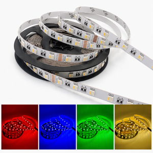 Bande LED RGBW 4-en-1 sur PCB 10mm, 12V 24V, 60 LED/m, 19.2W/m, haute luminosité, auto-adhésive pour mariages, KTV, et décoration d'ingénierie - Product Image 1