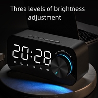 Musik-Player LED-Lautsprecher mit Digital anzeige TF-Karte Wecker Reloj Lautsprecher Digital Desk Table Clock
