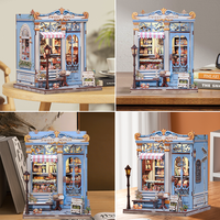 CuteBee vente en gros bricolage Miniature maison CWGC207 bricolage artisanat Kit bricolage Miniature maison 3D Puzzle en bois livre Nook Kit