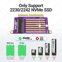 JEYI-Adaptateur SSD M.2 NVMe 2016-2017 pour MacBook Pro A1708, kit de mise à niveau du connecteur 22 + 34 broches, stock direct d'usine