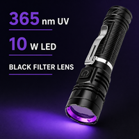Lampe torche UV en alliage d'aluminium 1246, type C, étanche, logo personnalisé, usage industriel, commande en gros